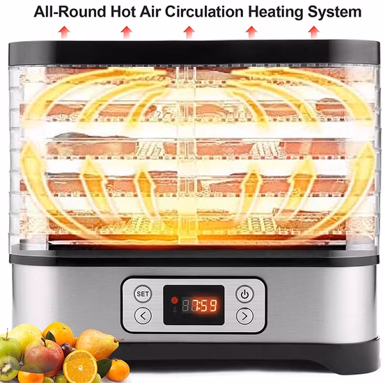 Deshidratador de alimentos para secadora de frutas y verduras, carne, té