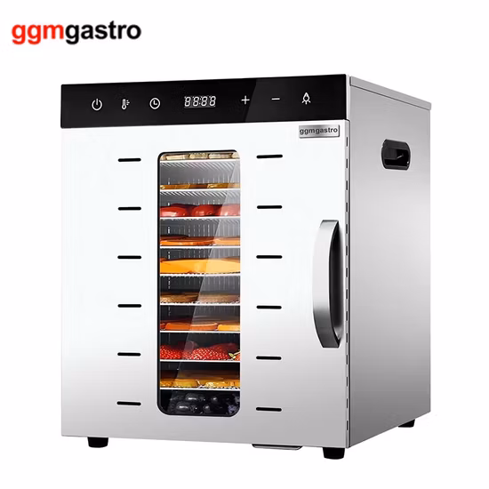 Deshidratador de alimentos eléctrico de acero inoxidable de venta caliente con 8 bandejas para un secado más rápido y eficiente